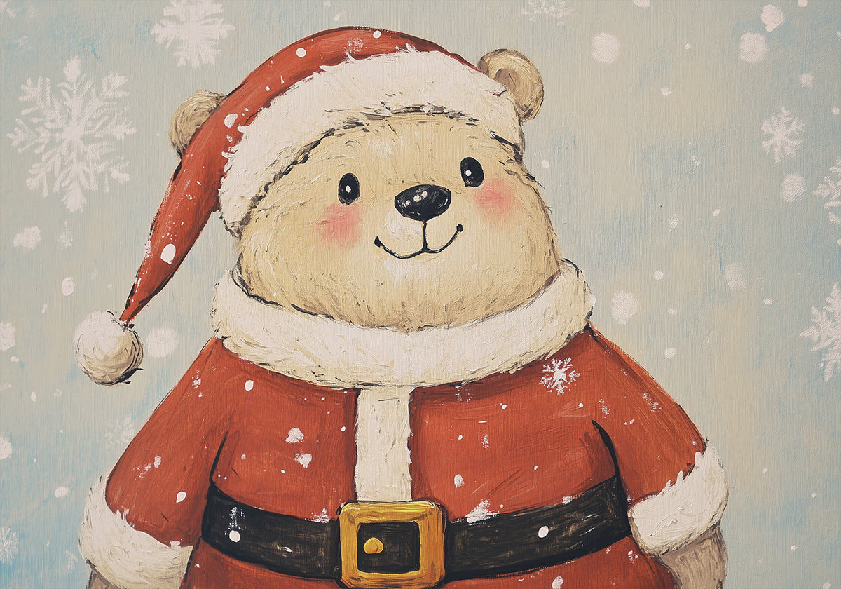 Póster Urso de Natal