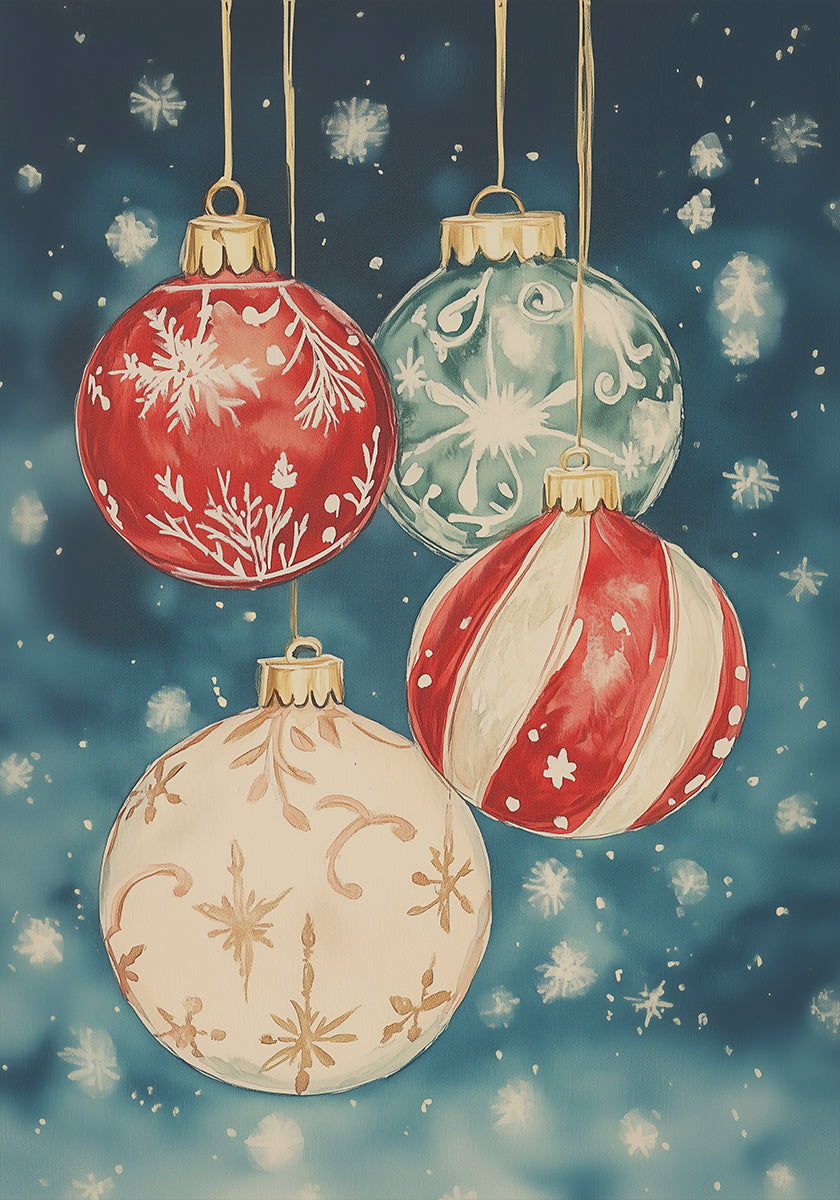 Póster Enfeites de Natal No.3