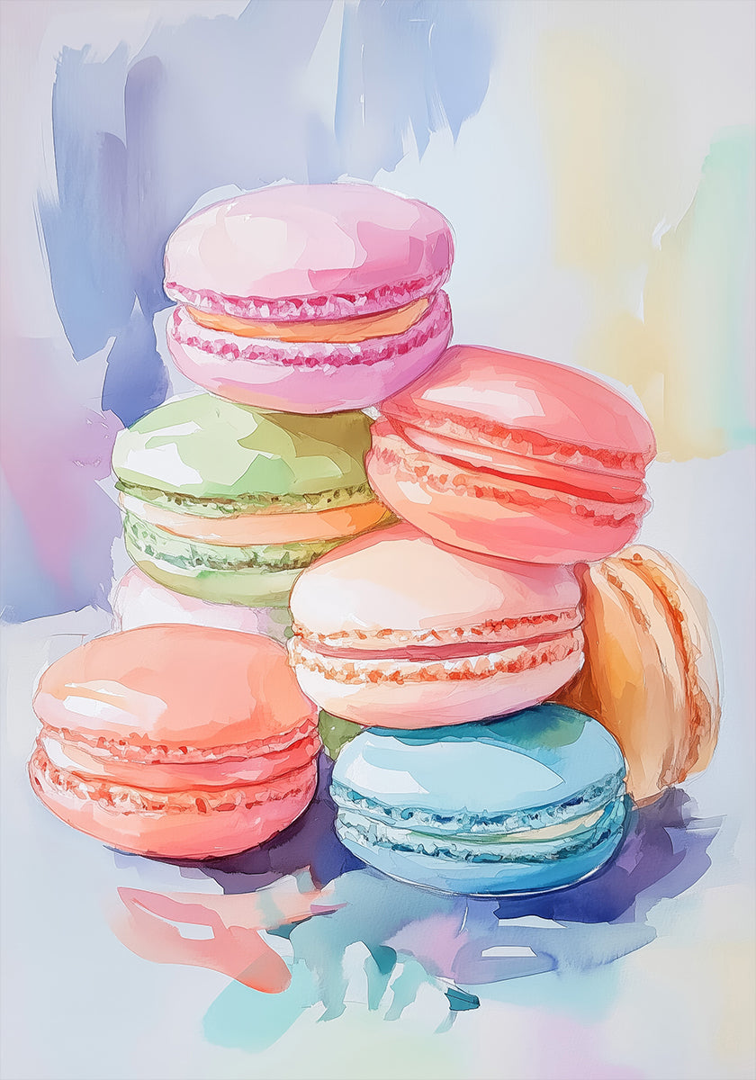 Macarons coloridos