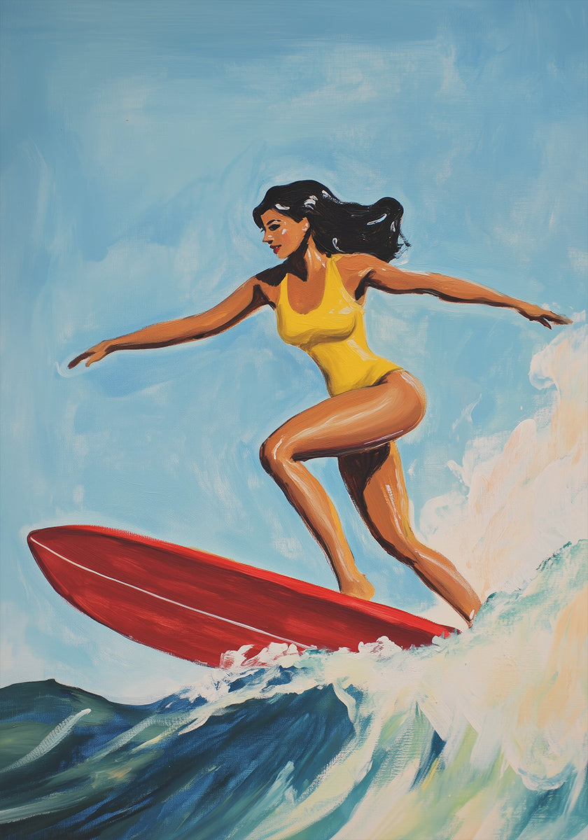 Surfing Girl (NEW) - Posterbox