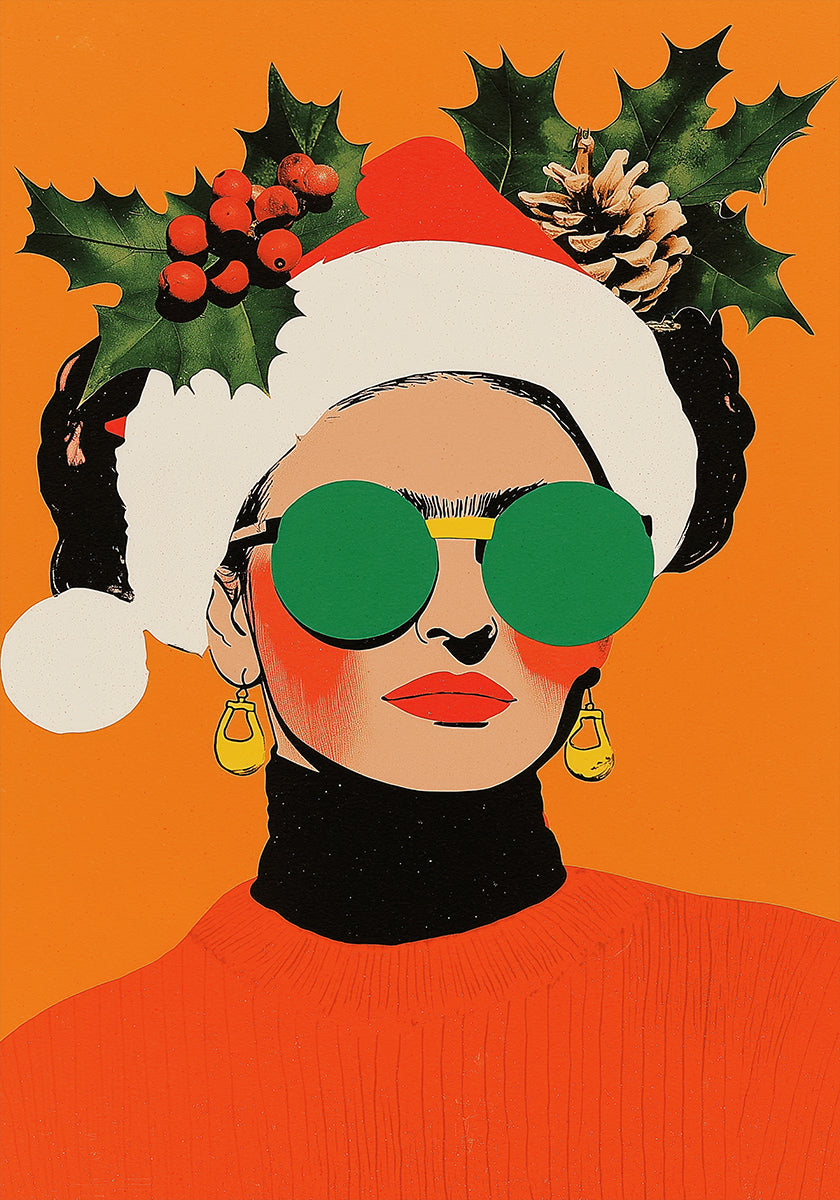 Pôster de ícone de estilo festivo