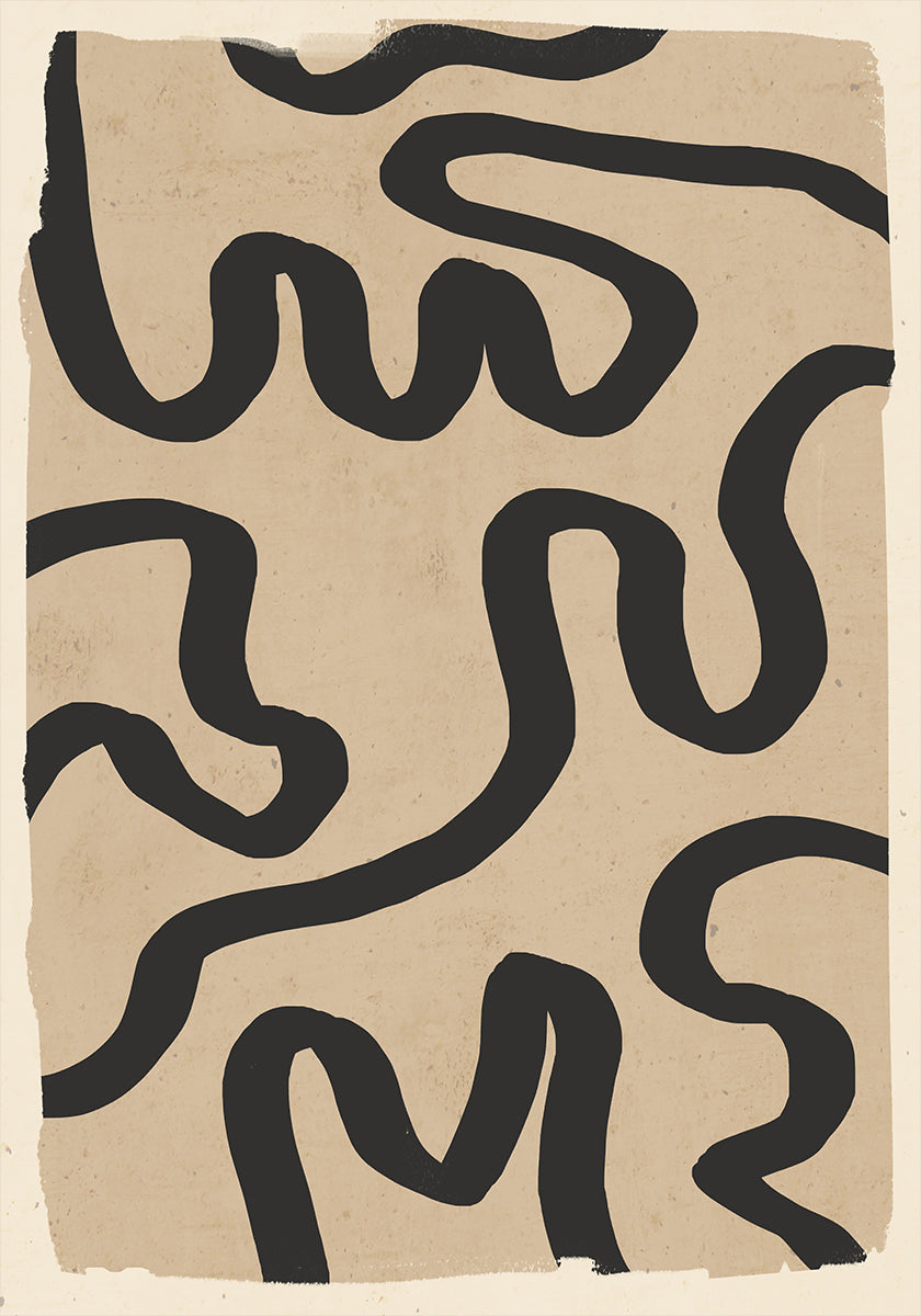Pôster Linha Arte Abstrata 173