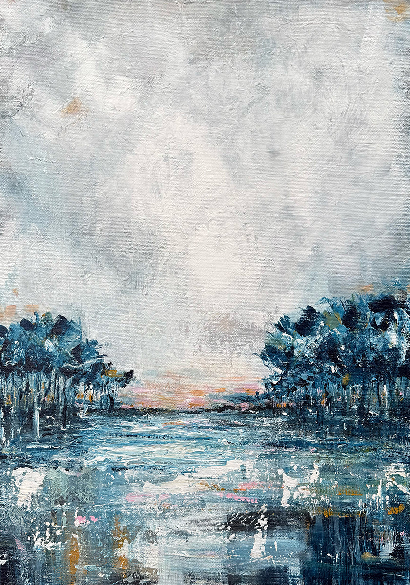 Pôster azul de inverno