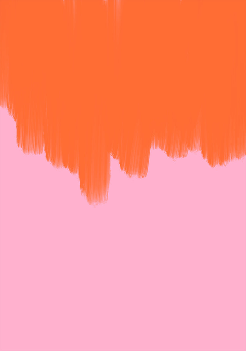 Póster Laranja sobre a flor