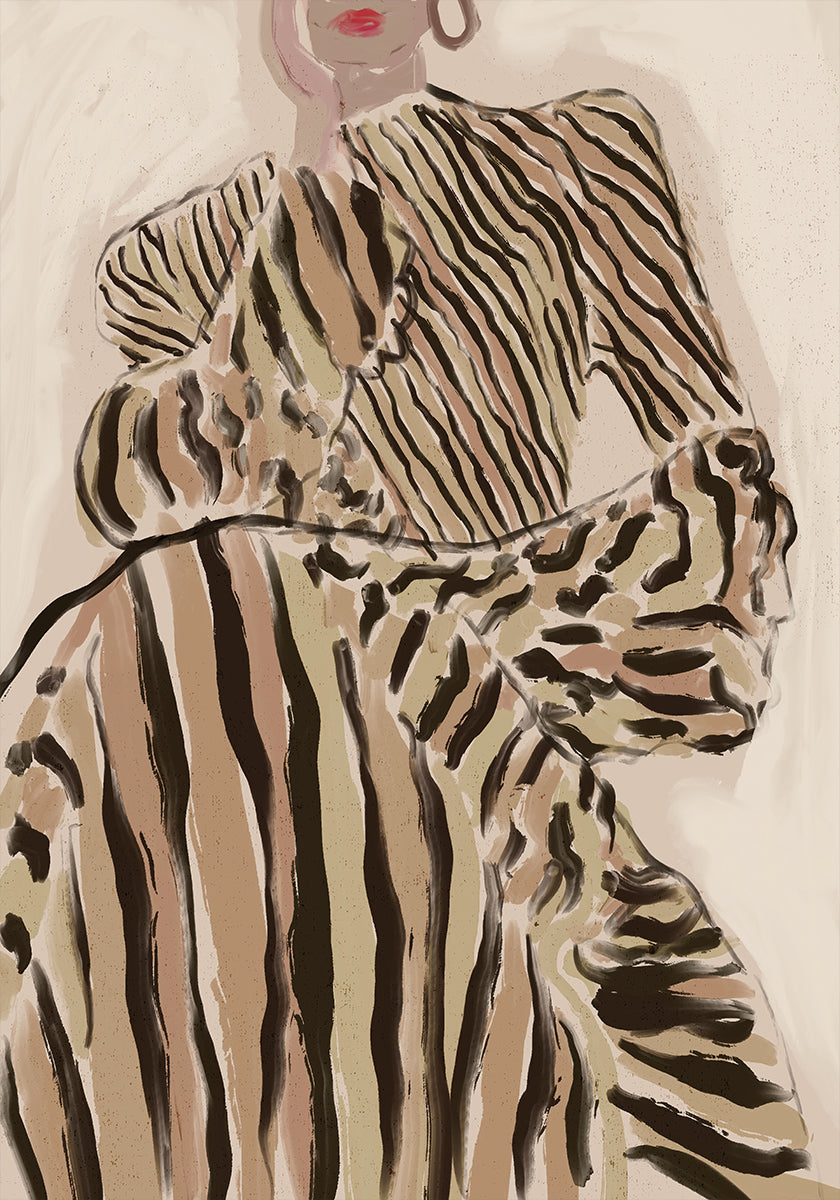 Póster Elegância da Zebra