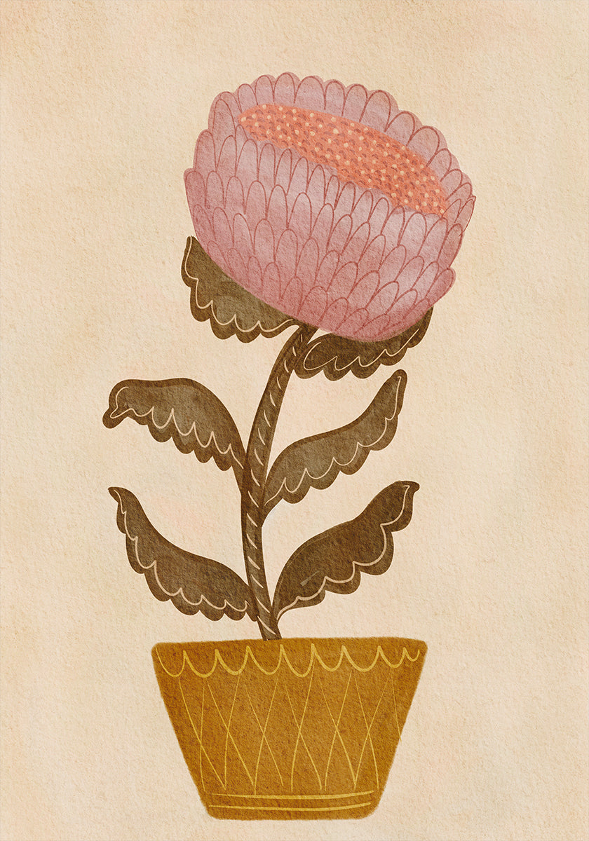 Póster Flor em um vaso