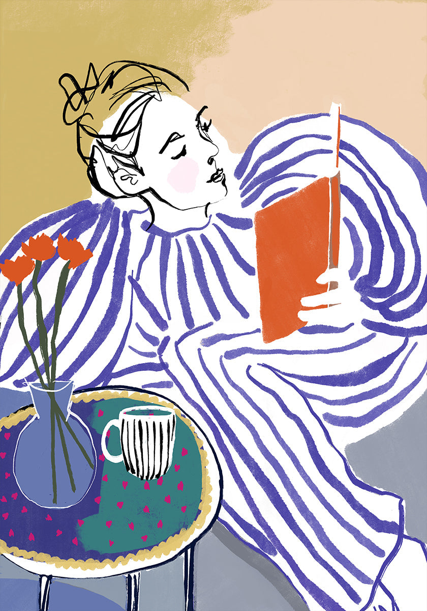 Póster Canto de Leitura Aconchegante