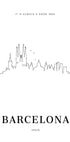 Barcelona - Skyline (NEW) - Posterbox
