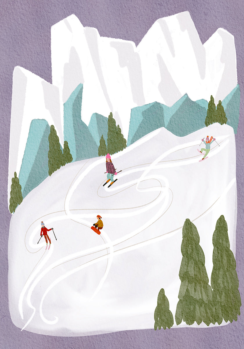 Skiers Plakat