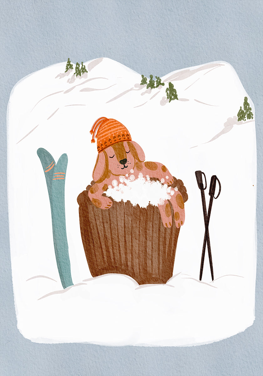 Póster de banho de espuma