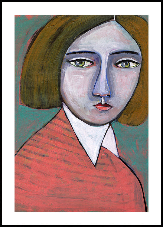 Lady in Melon Jumper (NEW) - Posterbox