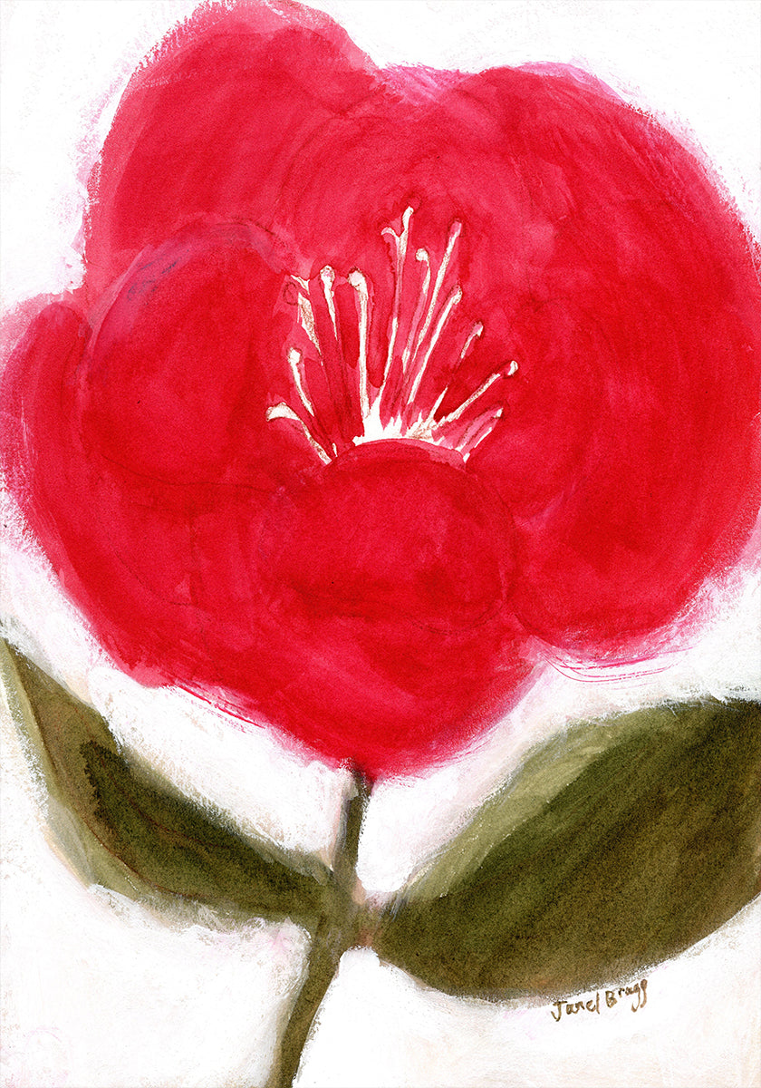 Póster Floral em vermelho para Cierra