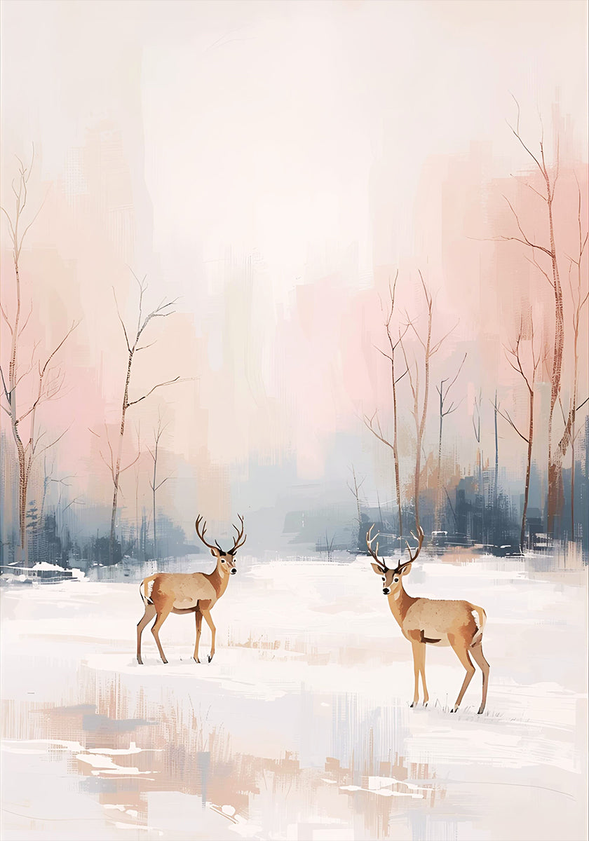 Póster Deer in Winter