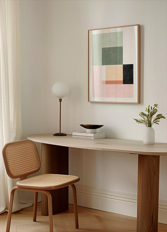 Abstract Composition With Geometric Shapes (NEW) - Posterbox