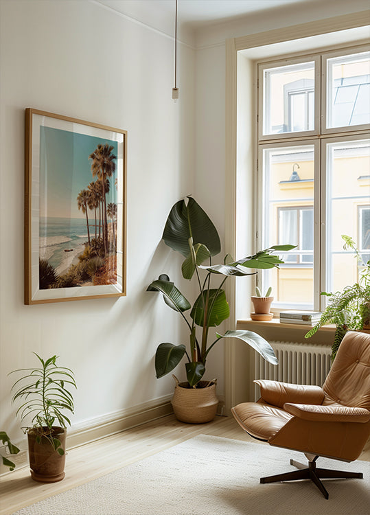 Palm Trees with Blue Sky (NEW) - Posterbox