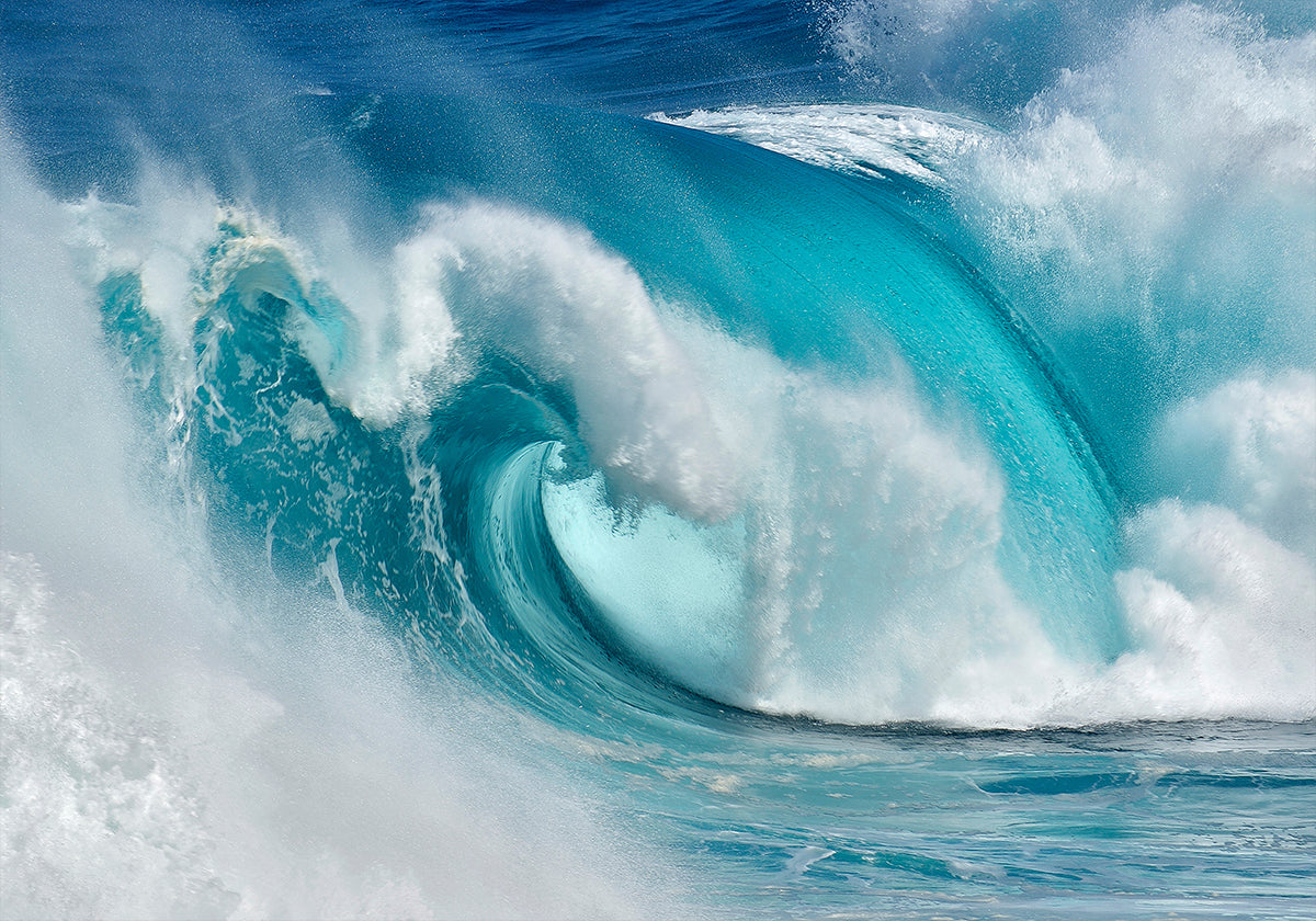 Póster Quando o oceano se transforma em fogo azul
