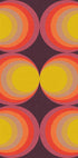Retro Gradient Circles Plum Red (NEW) - Posterbox