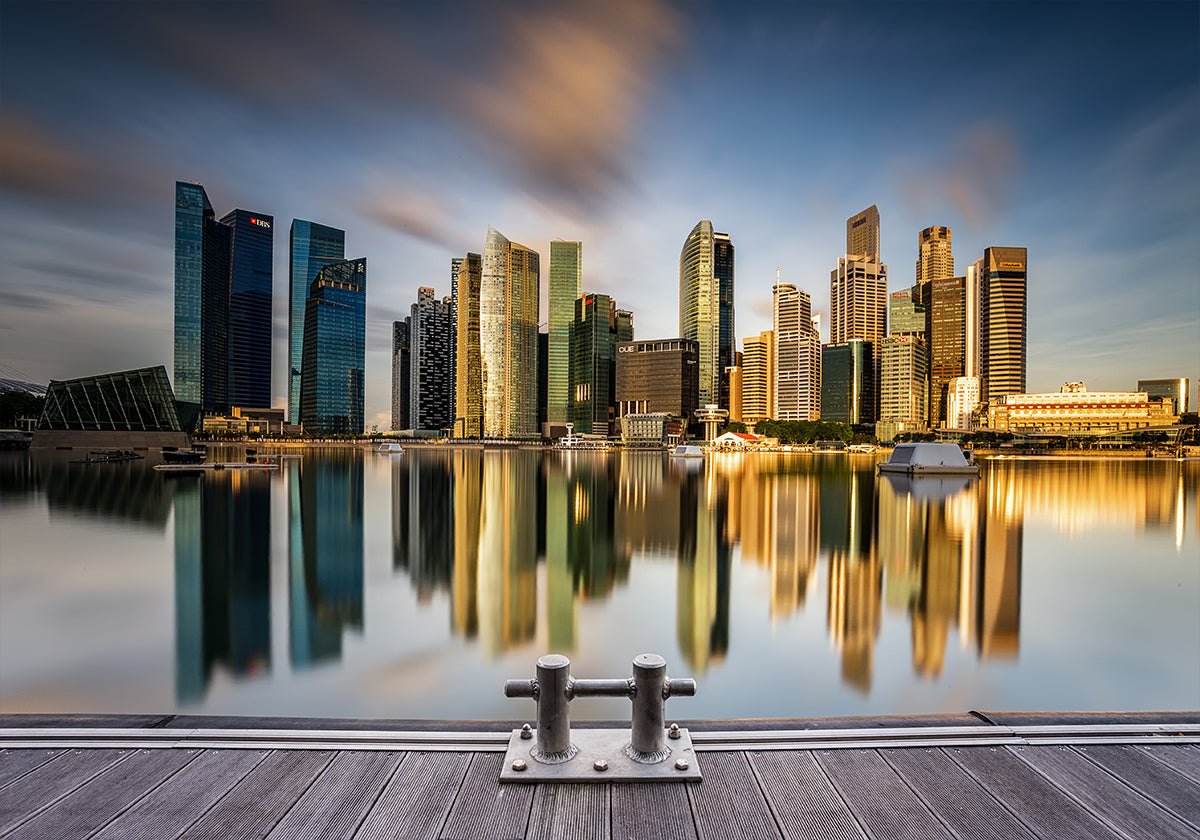 Manhã Dourada em Singapura