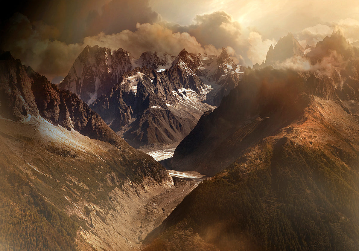 Pôster maciço de Mont Blanc