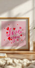Hearts and Love Plakat - Posterbox