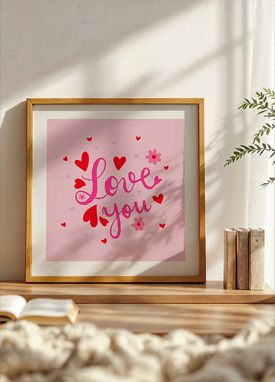 Hearts and Love Plakat - Posterbox