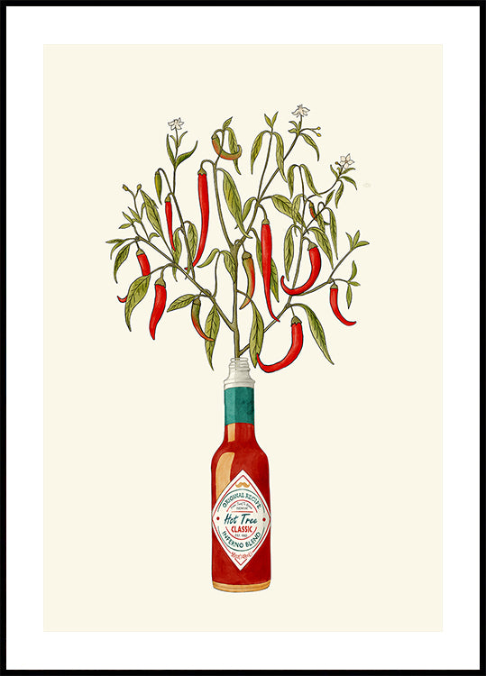 Chili Pepper Plant Plakat - Posterbox