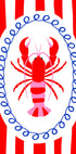 Bold Lobster Striped Wall Art (NEW) - Posterbox