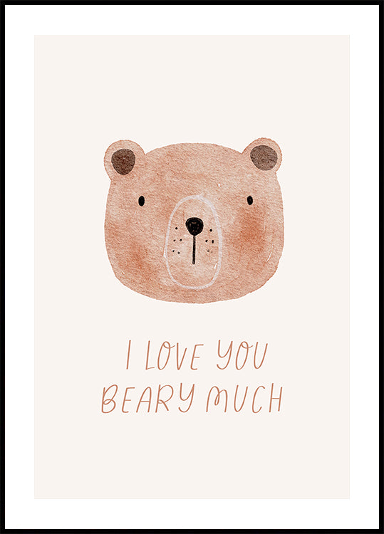 Baby - I Love You Beary Much Plakat - Posterbox