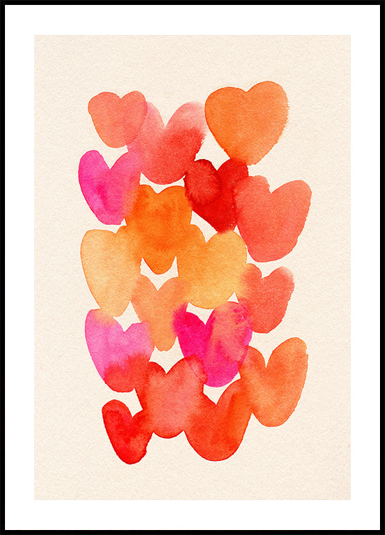 Hearts Plakat - Posterbox