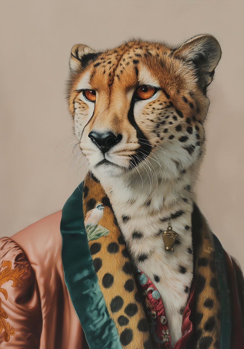 Sir Cheetah In Vintage Clothing (NEW) - Posterbox
