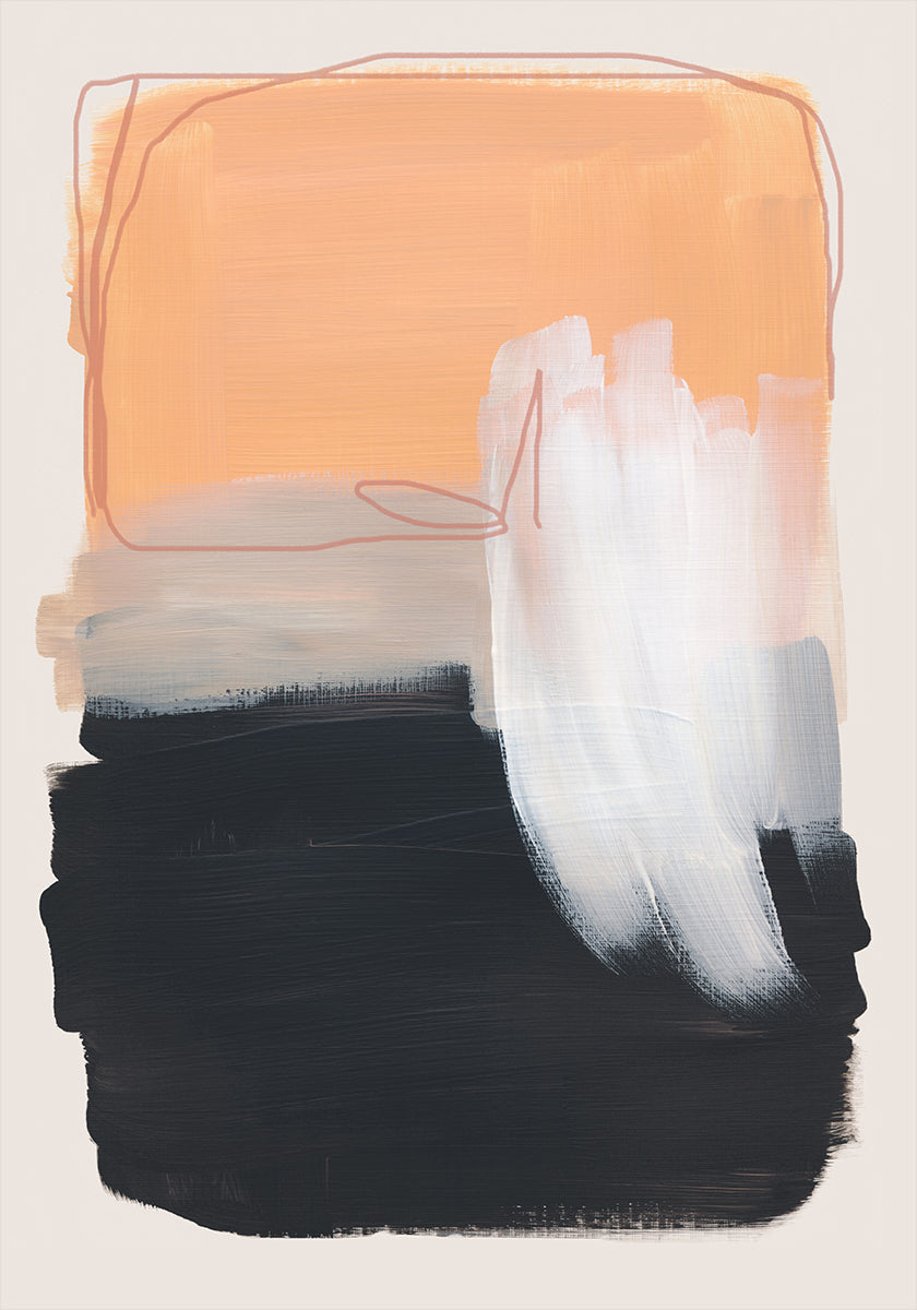 Pôster Traços de pincel abstratos 122