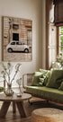 Classic Car in Urban Setting Plakat - Posterbox.dk