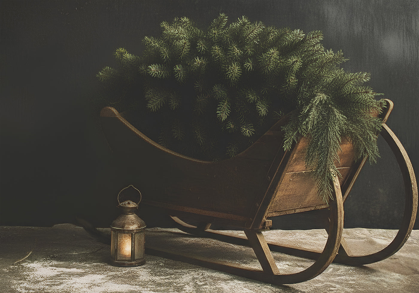 Pôster de trenó de Natal