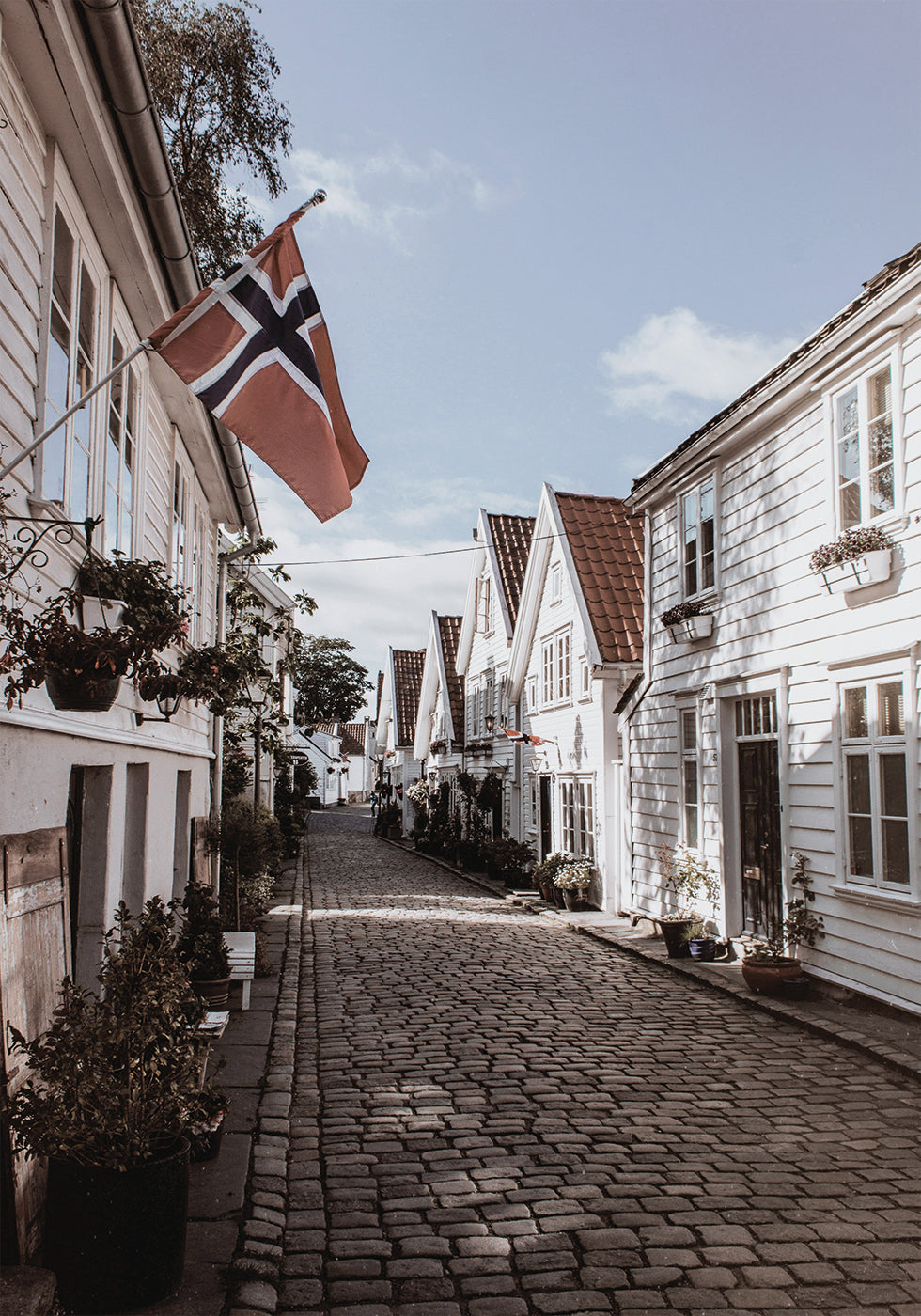 Cartaz de rua encantadora na Noruega