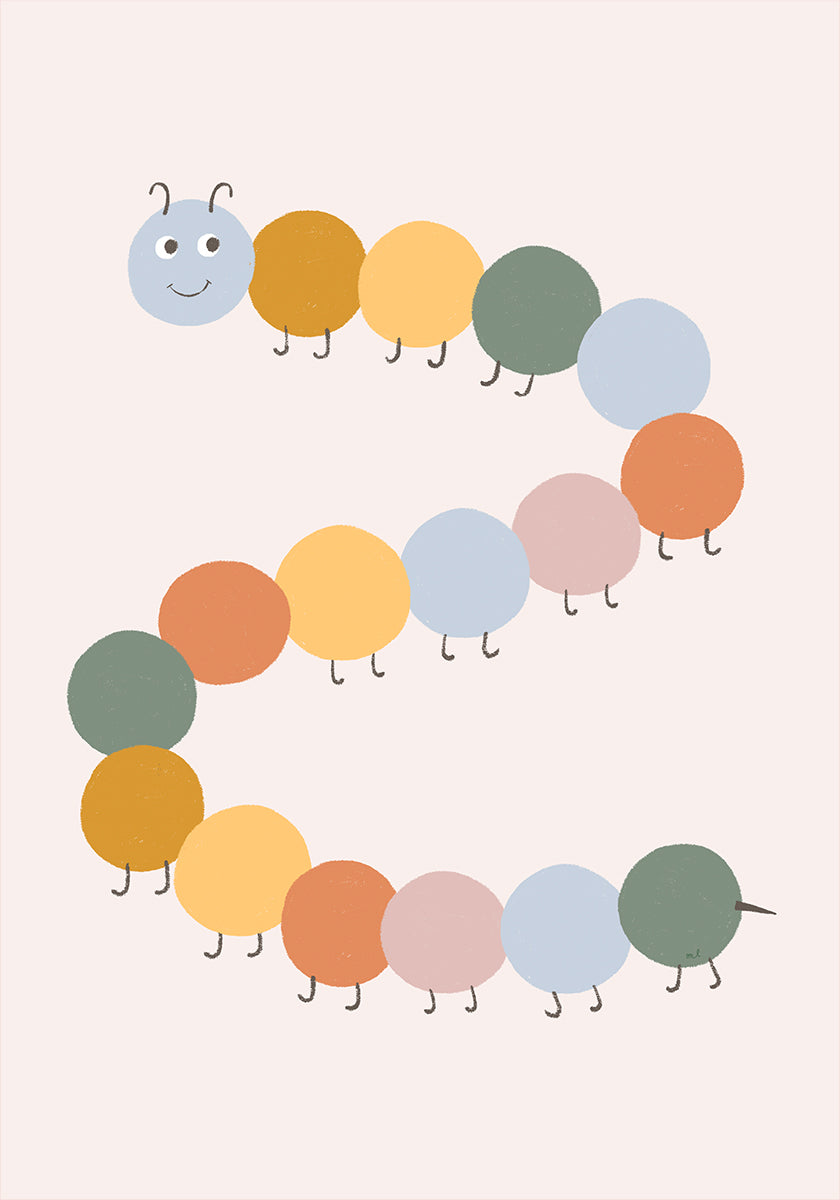 Cute Catterpilar Ratio2x3 Plakat - Posterbox