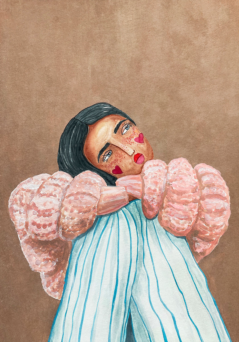 Póster Menina sonhando