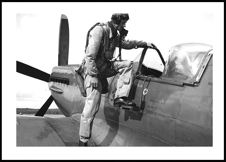 Spitfire Pilot Plakat - Posterbox.dk