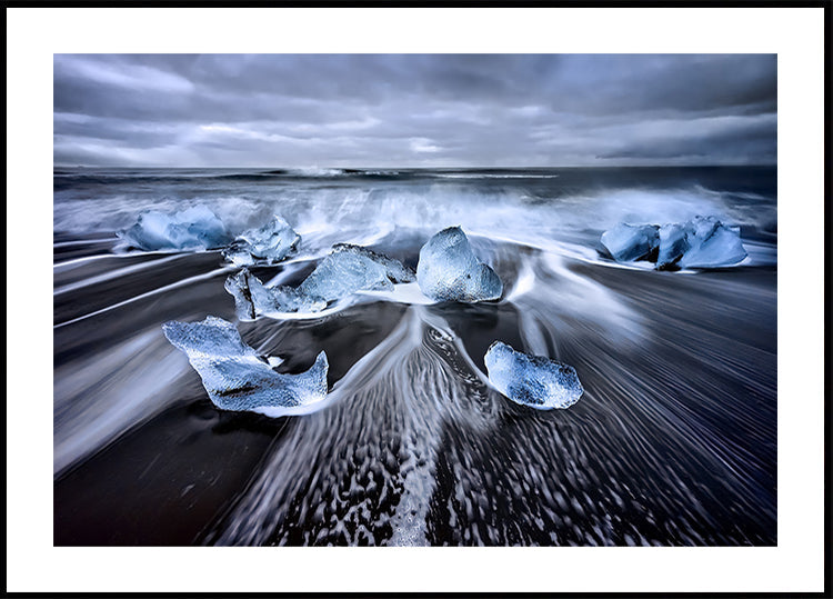 Pôster Diamantes Azuis