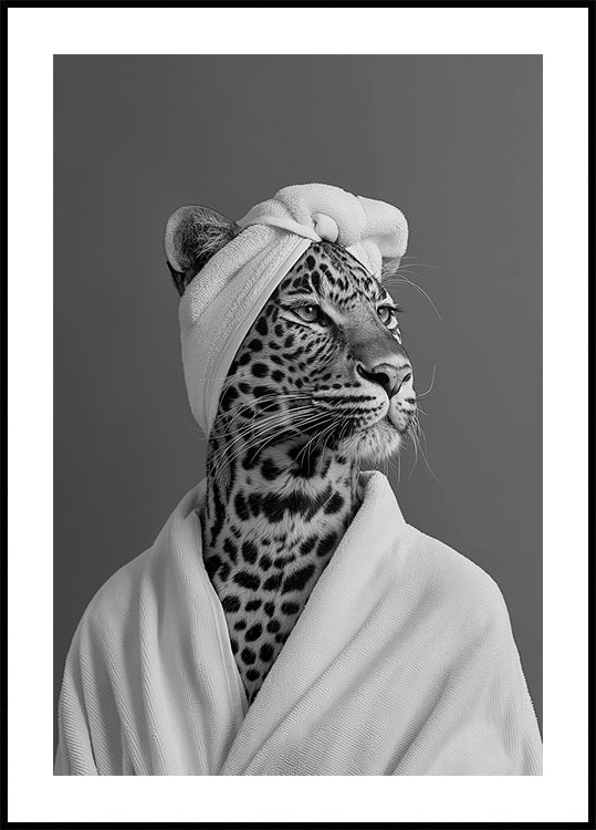 Póster Dia dos Spas da Senhora Leopardo