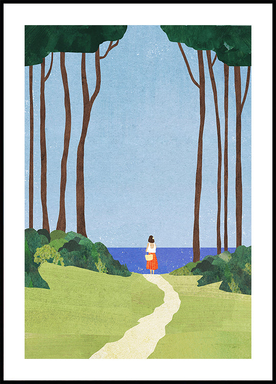 Pôster de viagem de um dia