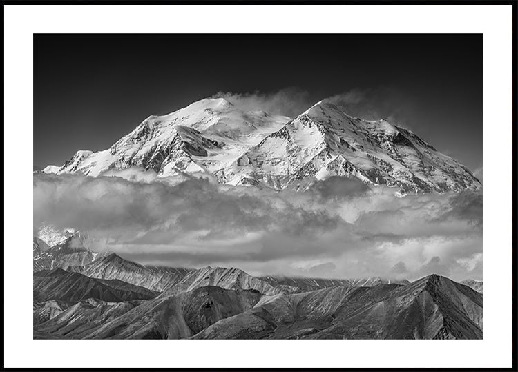 Póster Denali da linha oposta do cume