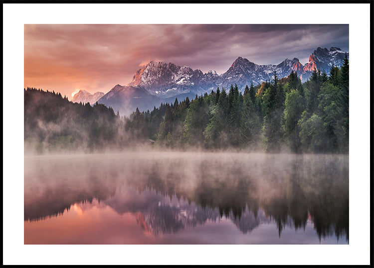 Nascer do sol no lago