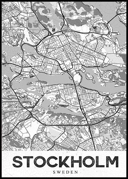 Stockholm White Plakat