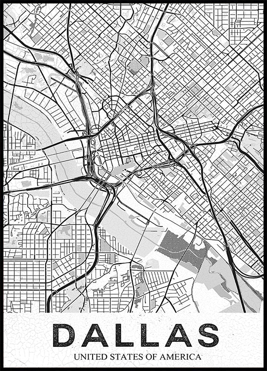 Póster Dallas Branco