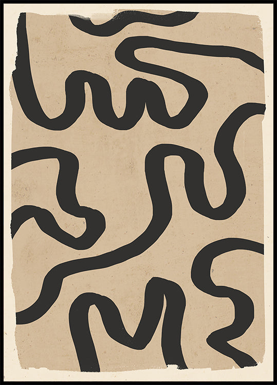 Pôster Linha Arte Abstrata 173