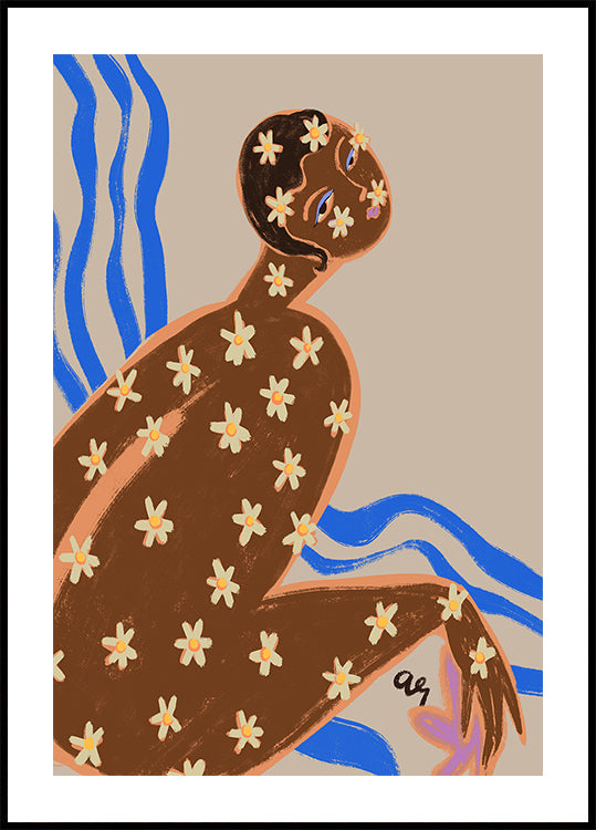 Pôster Margarida florescendo