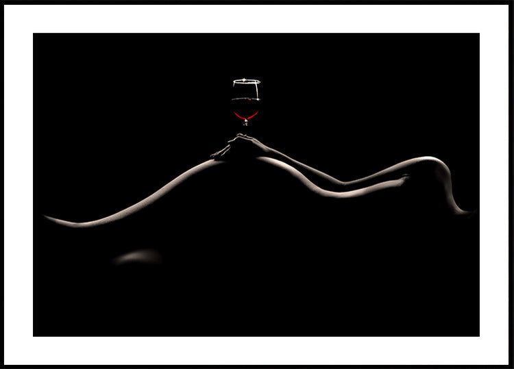 Bodyscape: pôster de degustação de vinhos