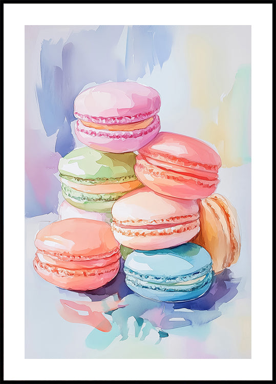 Macarons coloridos