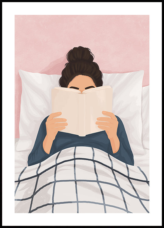 Pôster Menina lendo um livro