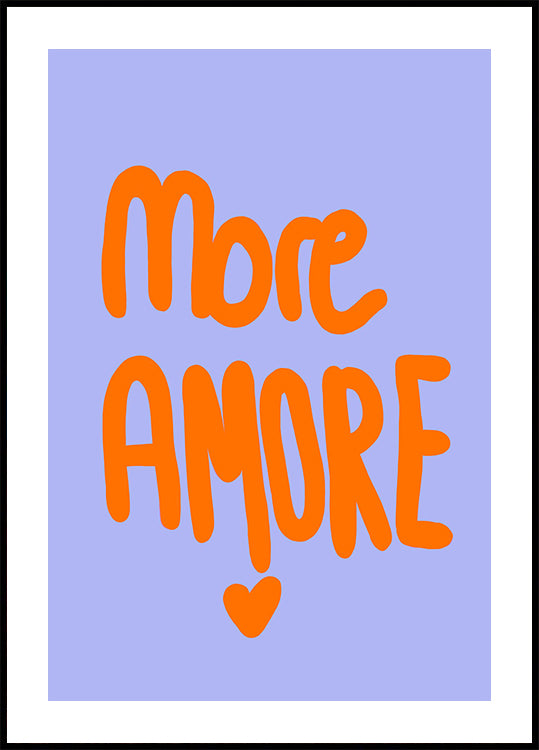 Póster Tipografia Ousada em Laranja Vibrante